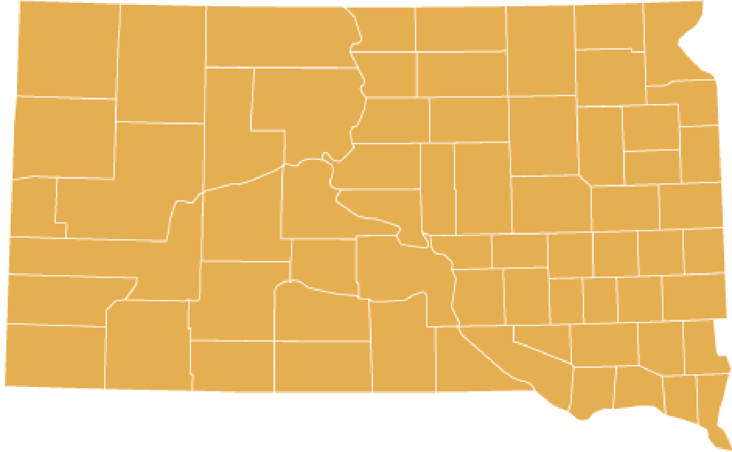 South Dakota Map
